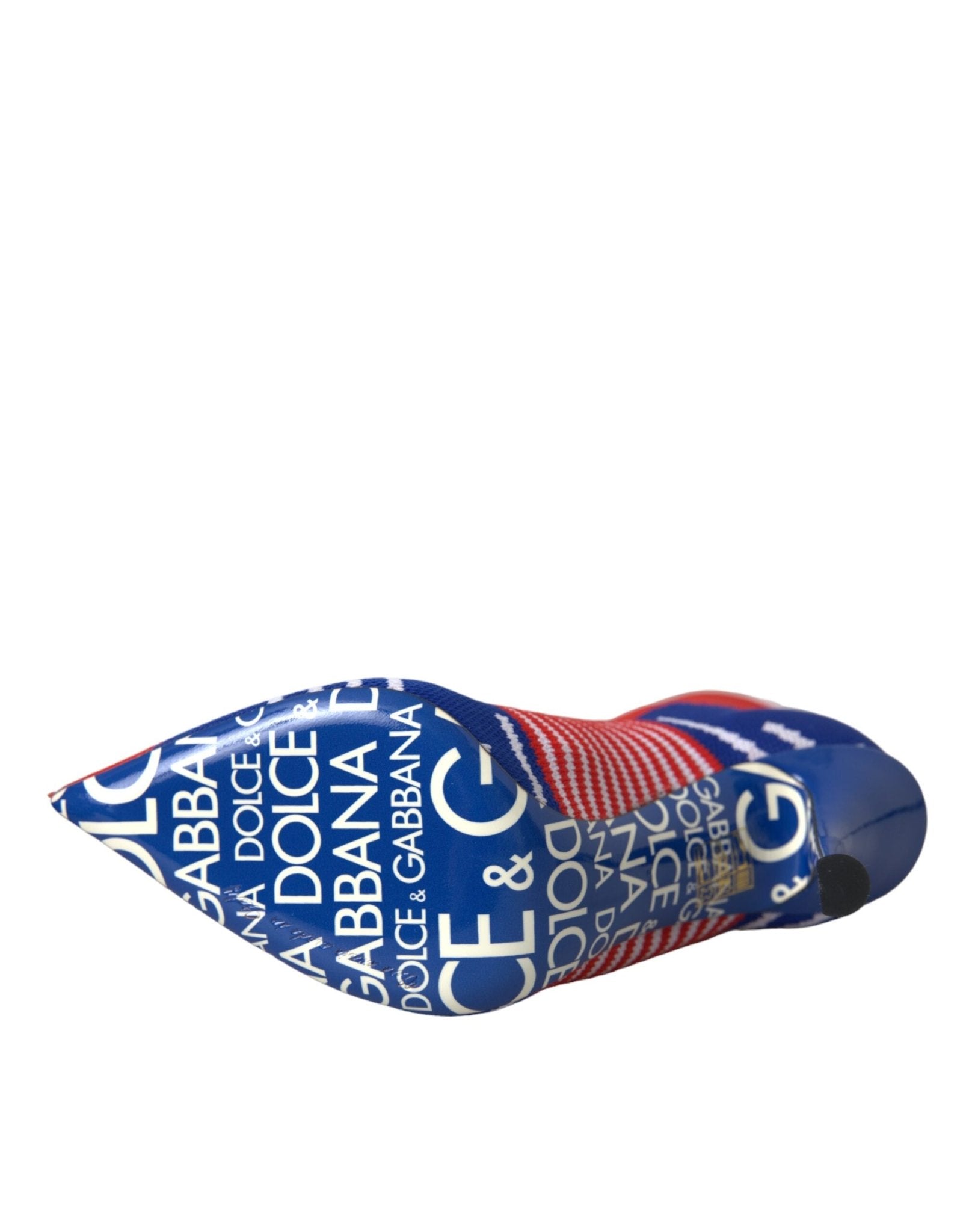 Dolce & Gabbana Red Blue Stretch Sock Style Ankle Boots Logo Shoes - Sandy Store ByNet