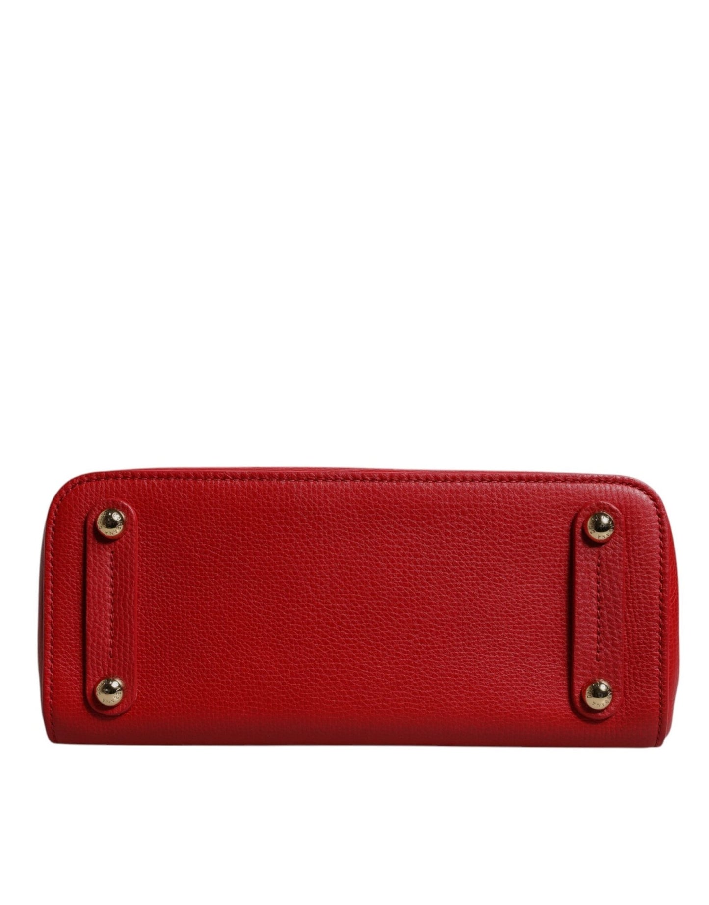 Dolce & Gabbana Red Calfskin Leather Shoulder Top Handle Bag - Sandy Store ByNet