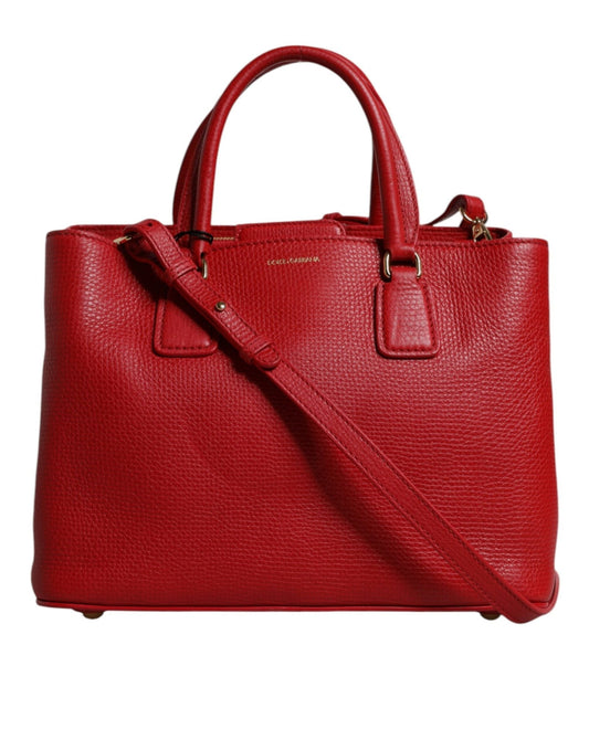 Dolce & Gabbana Red Calfskin Leather Shoulder Top Handle Bag - Sandy Store ByNet