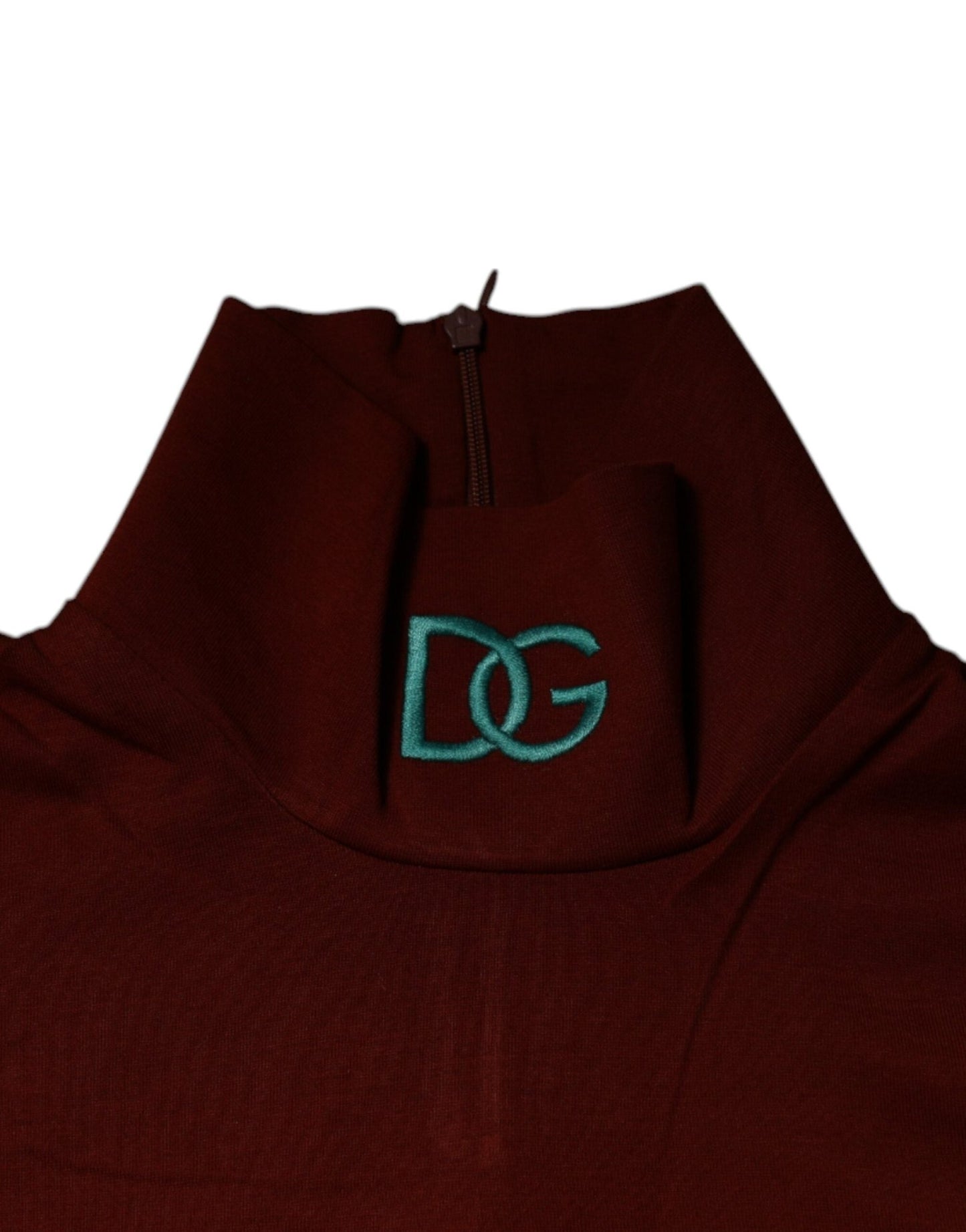 Dolce & Gabbana Red Cotton Turtleneck Men Pullover Sweater - Sandy Store ByNet