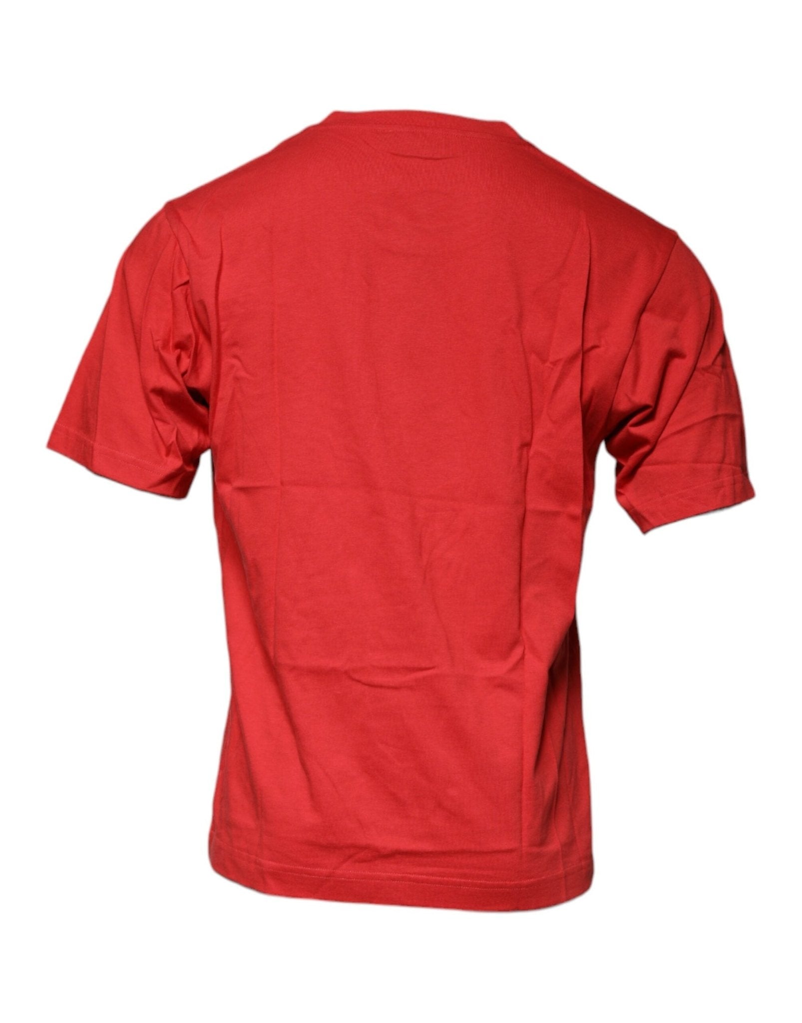 Dolce & Gabbana Red DG Logo Cotton Crew Neck T-shirt - Sandy Store ByNet