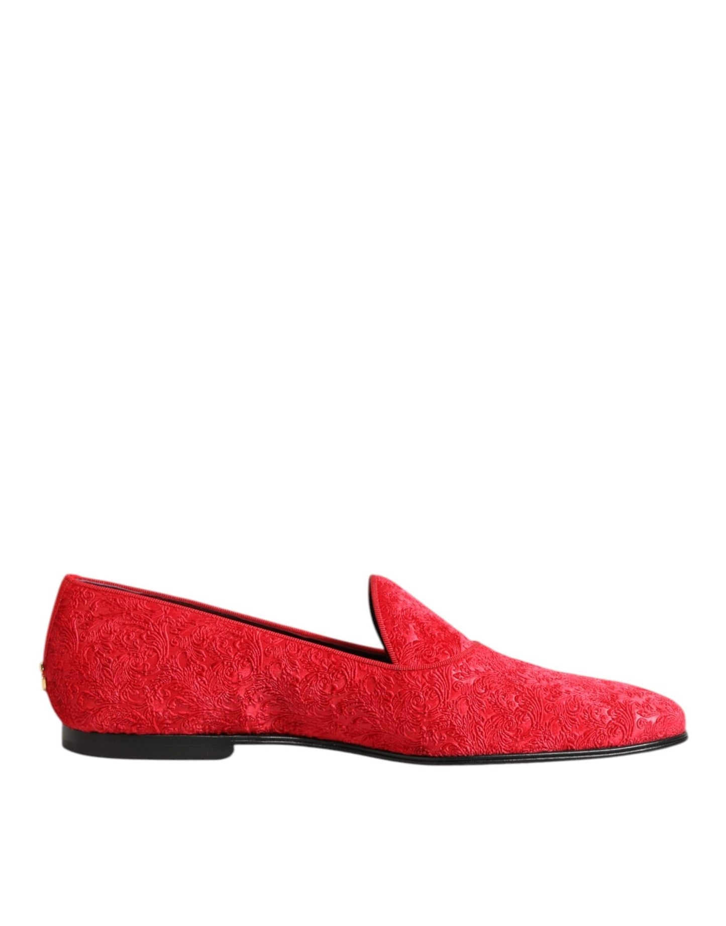 Dolce & Gabbana Red Jacquard Loafers Formal Men Dress Shoes – EU44/US11 par Dolce & Gabbana | Disponible sur Sandy Store ByNet