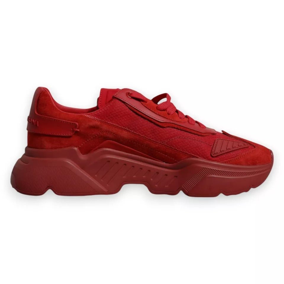 Dolce & Gabbana Red Leather Daymaster Low Top Sneakers Shoes – EU42/US9 par Dolce & Gabbana | Disponible sur Sandy Store ByNet