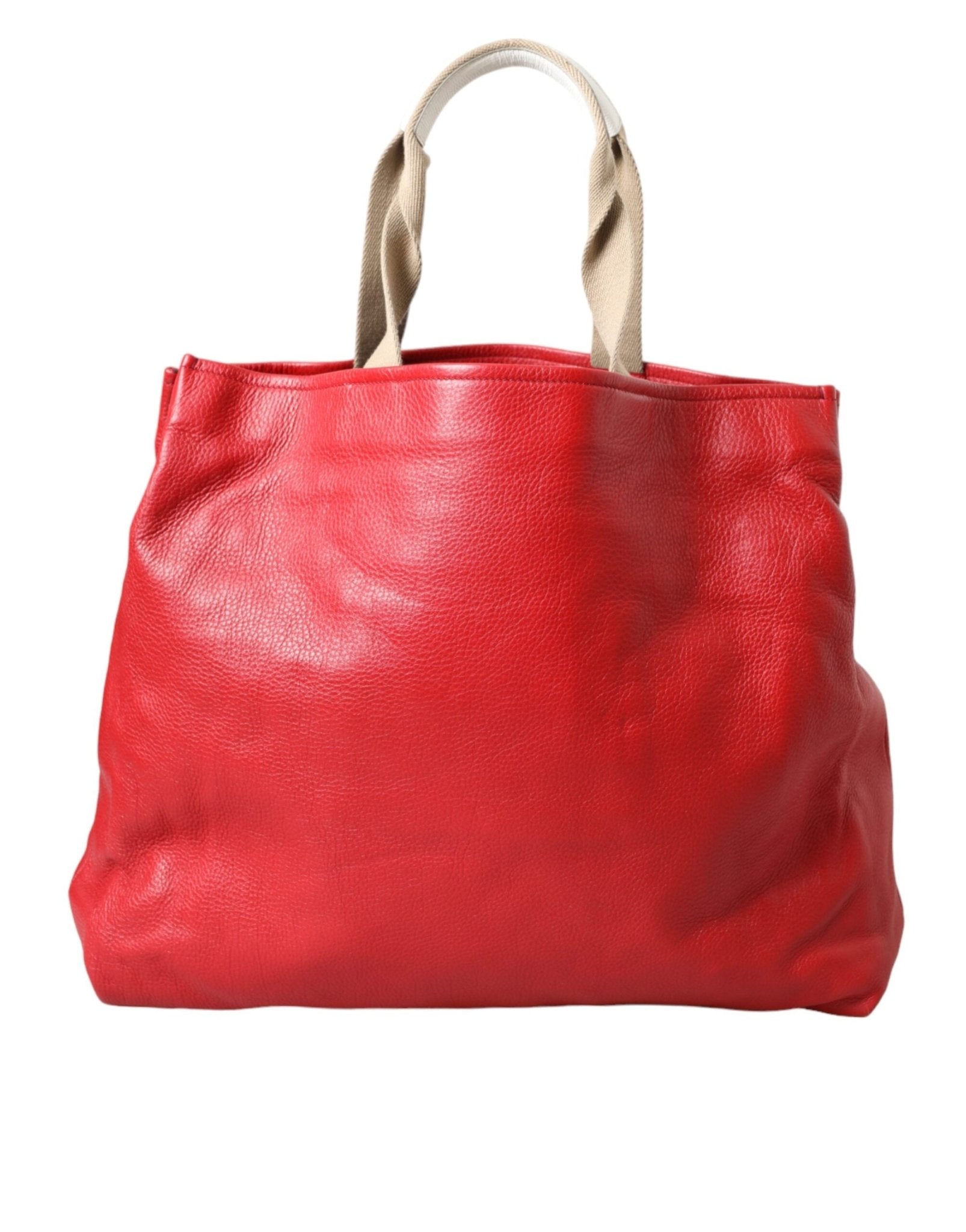 Dolce & Gabbana Red Leather #DGFamily Patch Shopping Tote Bag - Sandy Store ByNet