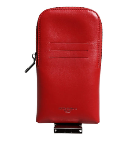 Dolce & Gabbana Red Leather Logo Zip Around Card Holder Wide Strap Wallet (Copy) – par Dolce & Gabbana | Disponible sur Sandy Store ByNet