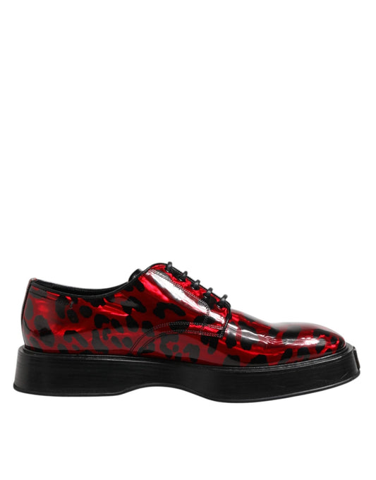 Dolce & Gabbana Red Leopard Derby Formal Men Dress Shoes – EU44/US11 par Dolce & Gabbana | Disponible sur Sandy Store ByNet