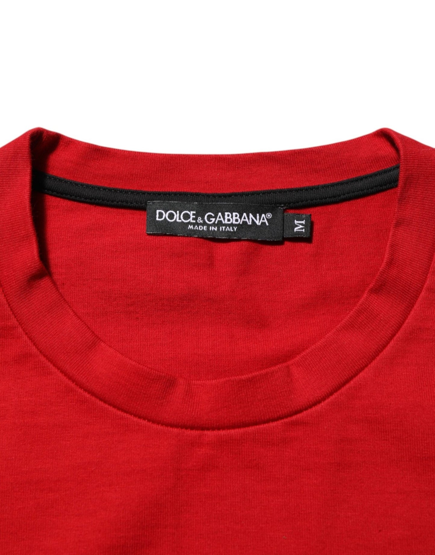 Dolce & Gabbana Red Logo Eye Print Cotton Short Sleeve T-shirt – M par Dolce & Gabbana | Disponible sur Sandy Store ByNet