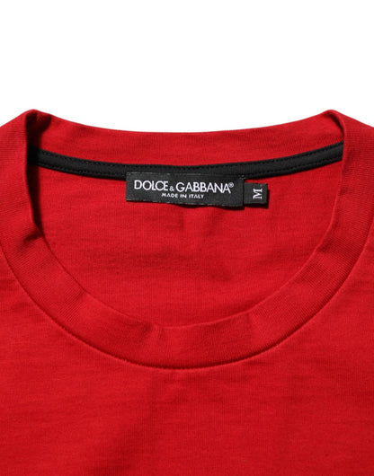 Dolce & Gabbana Red Logo Eye Print Cotton Short Sleeve T-shirt – M par Dolce & Gabbana | Disponible sur Sandy Store ByNet