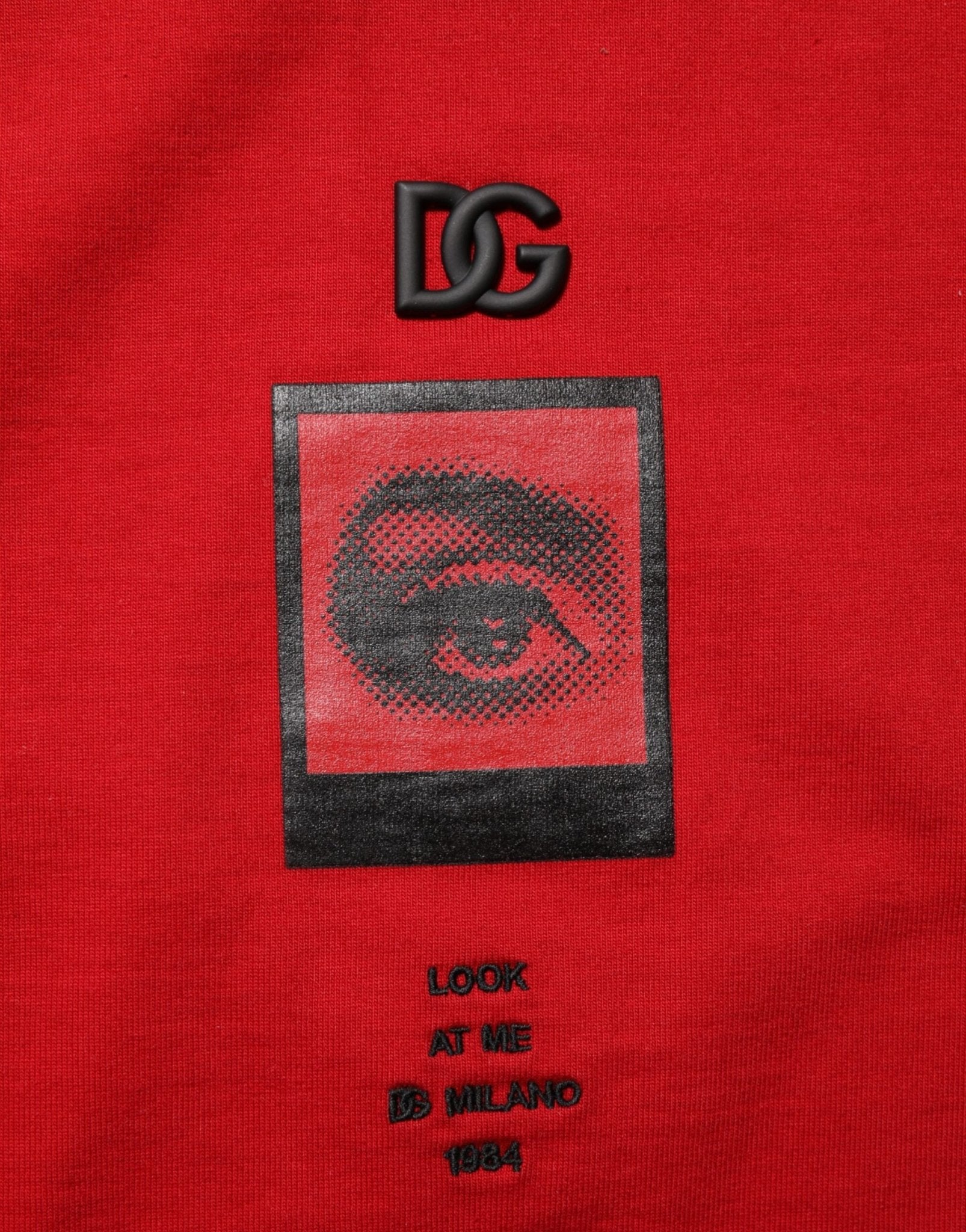 Dolce & Gabbana Red Logo Eye Print Cotton Short Sleeve T-shirt – M par Dolce & Gabbana | Disponible sur Sandy Store ByNet