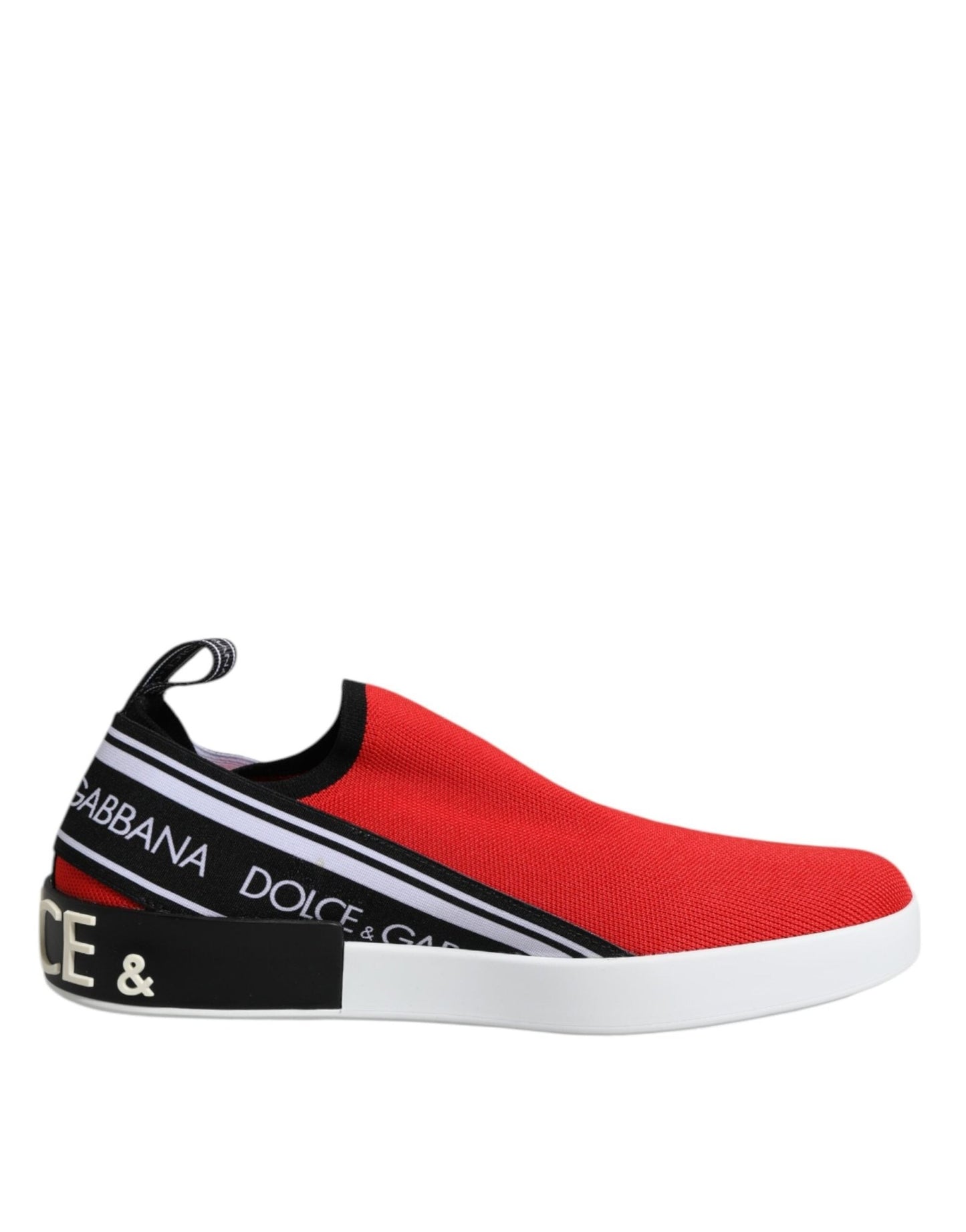 Dolce & Gabbana Red Logo Low Top Slip On Men Sneakers Shoes – EU40/US7 par Dolce & Gabbana | Disponible sur Sandy Store ByNet