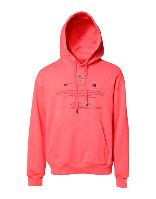 Dolce & Gabbana Red Logo Printed Hooded Sweatshirt Sweater – IT52 | XL par Dolce & Gabbana | Disponible sur Sandy Store ByNet