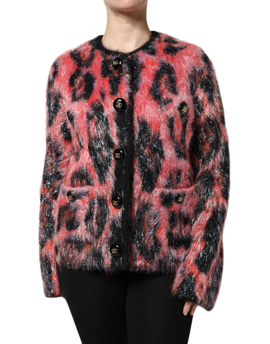 Dolce & Gabbana Red Mohair Wool Button Down Cardigan Sweater – IT36|XXS par Dolce & Gabbana | Disponible sur Sandy Store ByNet