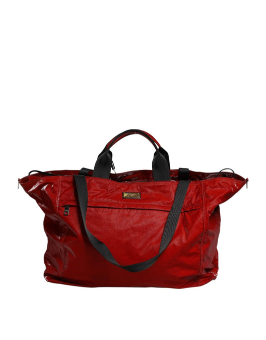 Dolce & Gabbana Red Nylon Hand Shoulder Duffel Travel Bag – par Dolce & Gabbana | Disponible sur Sandy Store ByNet