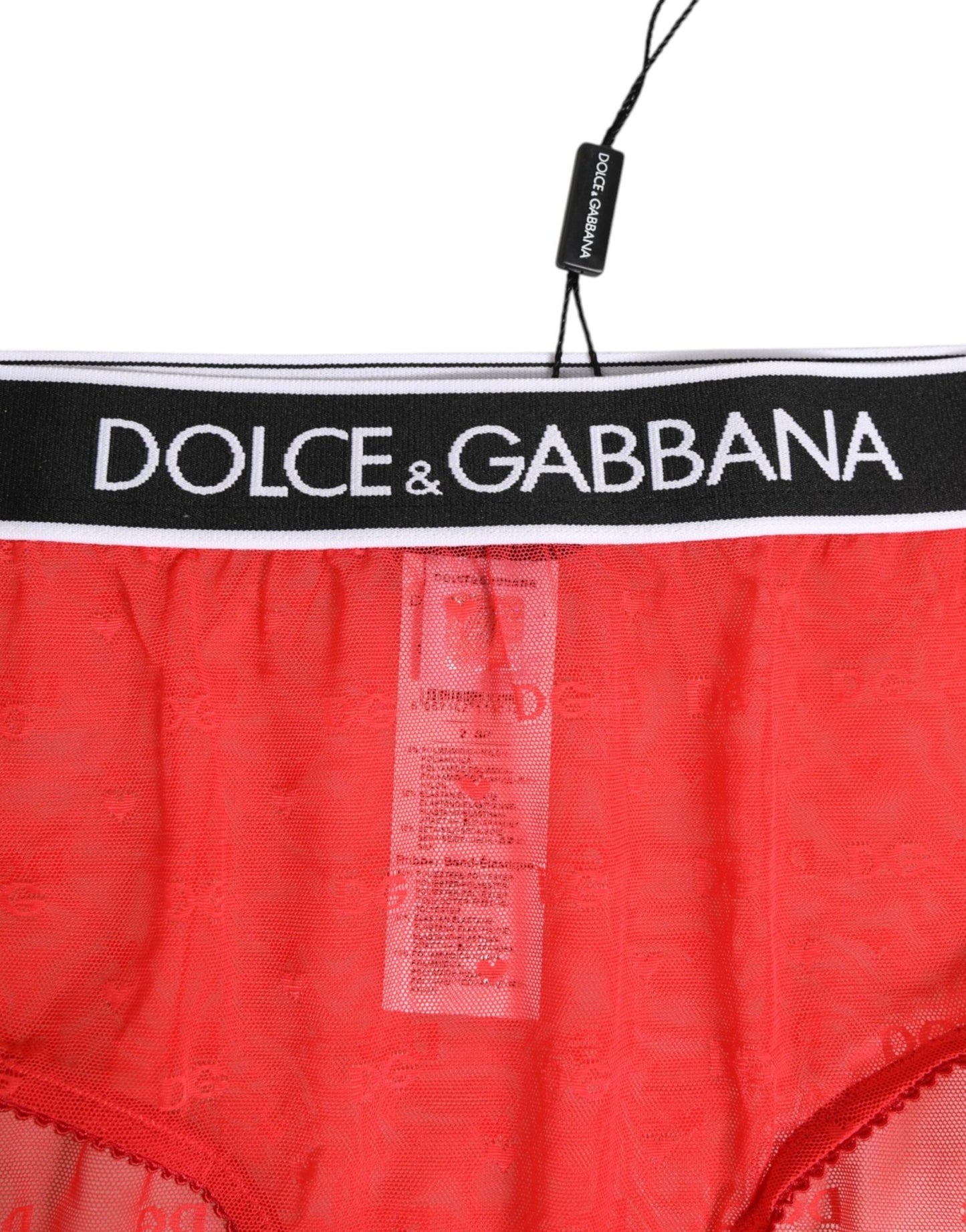 Dolce & Gabbana Red Nylon Logo Waistband Brief Panty Underwear – IT2 | S par Dolce & Gabbana | Disponible sur Sandy Store ByNet