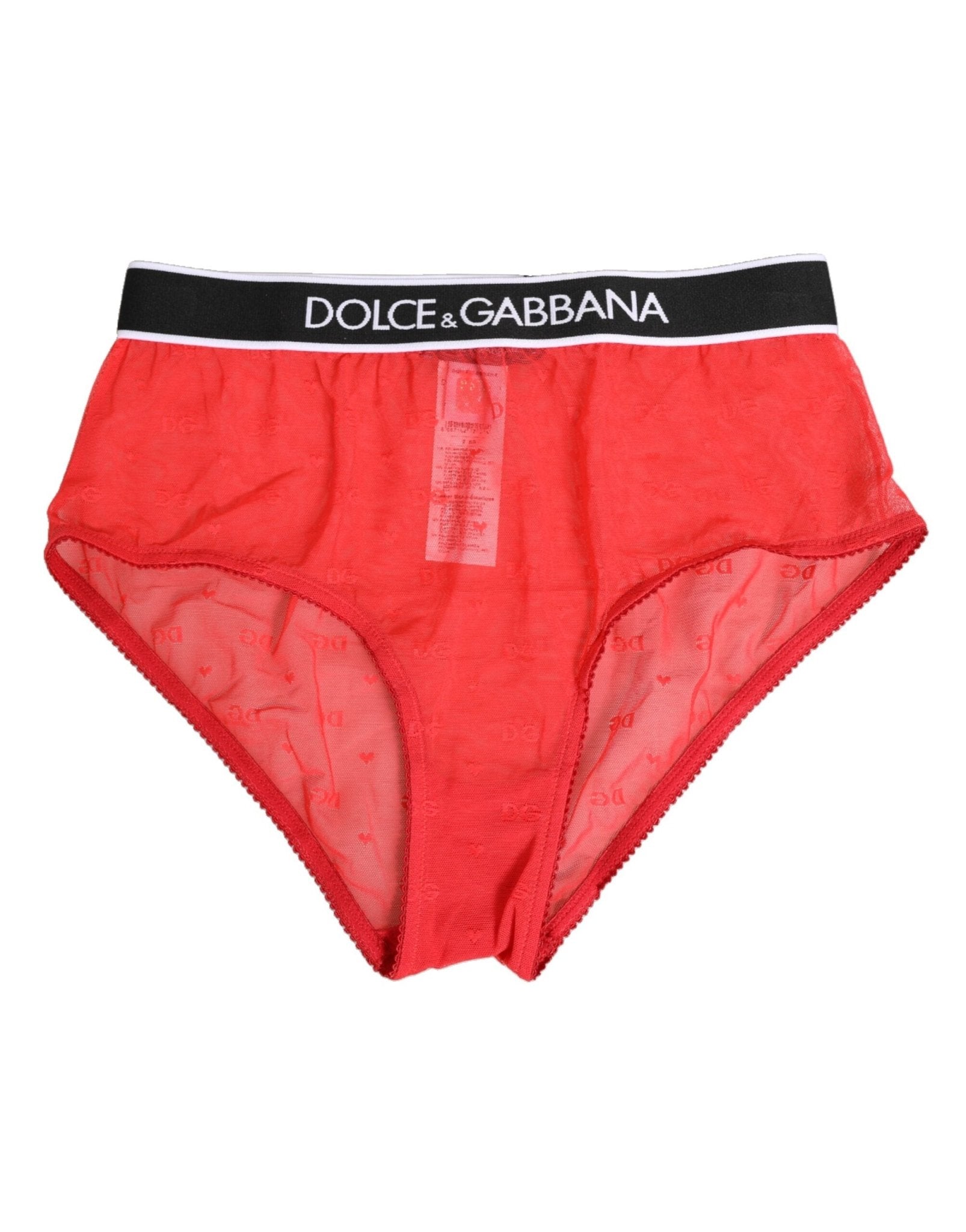 Dolce & Gabbana Red Nylon Logo Waistband Brief Panty Underwear – IT2 | S par Dolce & Gabbana | Disponible sur Sandy Store ByNet