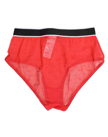Dolce & Gabbana Red Nylon Logo Waistband Brief Panty Underwear – IT2 | S par Dolce & Gabbana | Disponible sur Sandy Store ByNet