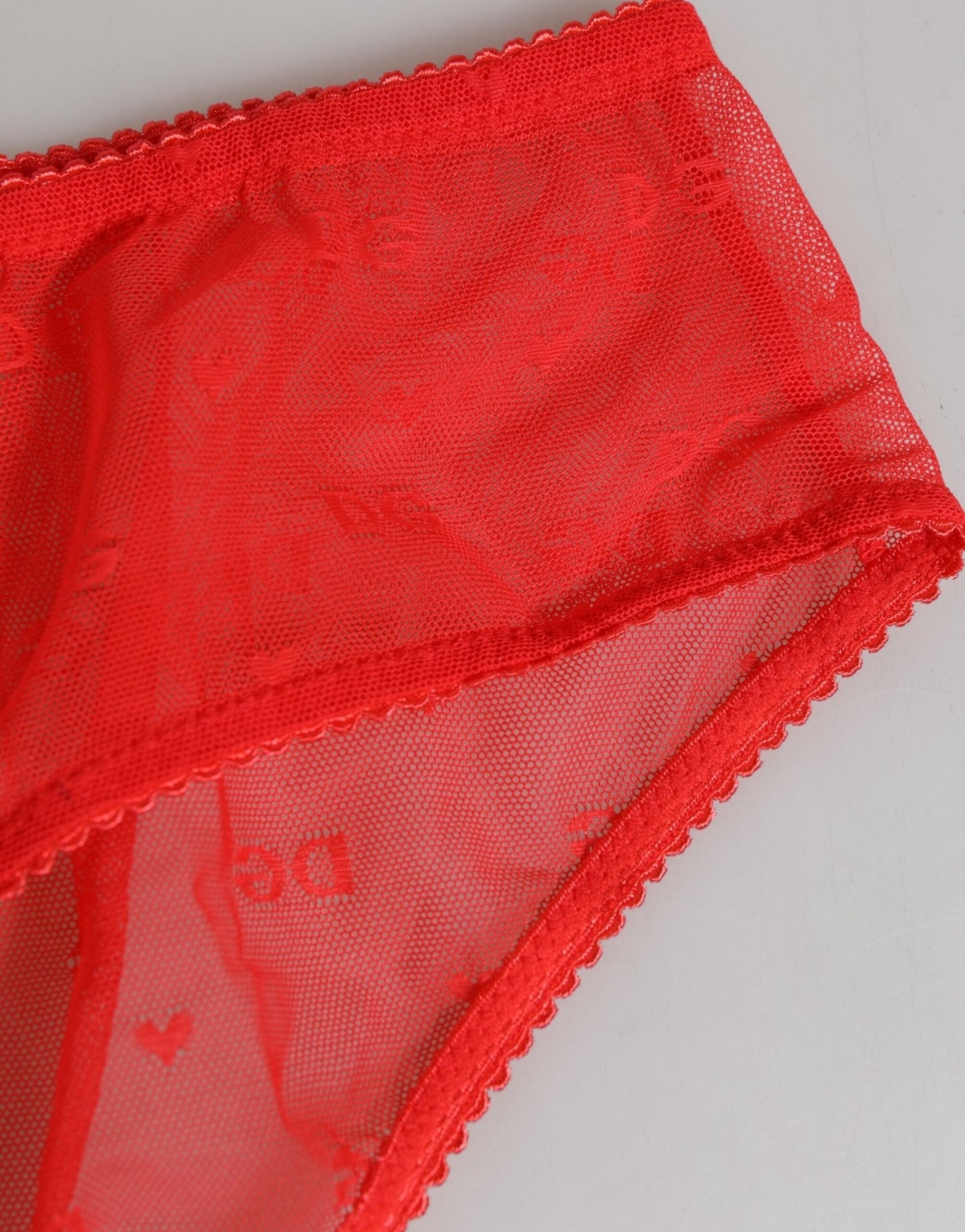 Dolce & Gabbana Red Nylon Sheer Mesh Lace Brief Panty Underwear – IT4 | L par Dolce & Gabbana | Disponible sur Sandy Store ByNet