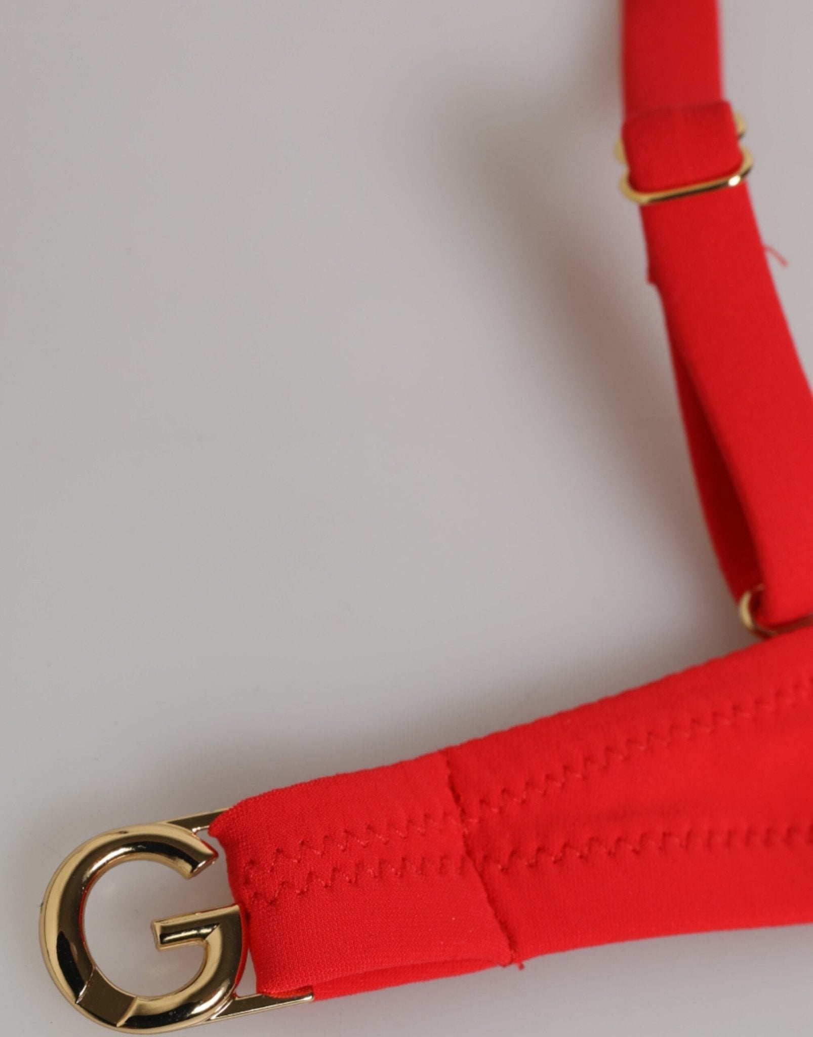 Dolce & Gabbana Red Nylon Swimsuit 2 Piece Top Bottom Swimwear – IT1 | XS par Dolce & Gabbana | Disponible sur Sandy Store ByNet