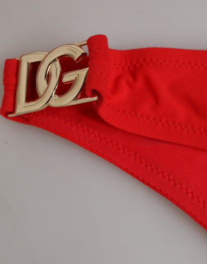 Dolce & Gabbana Red Nylon Swimsuit 2 Piece Top Bottom Swimwear – IT1 | XS par Dolce & Gabbana | Disponible sur Sandy Store ByNet