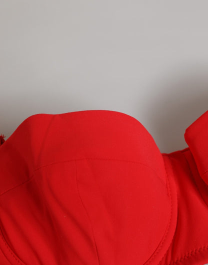 Dolce & Gabbana Red Nylon Swimsuit 2 Piece Top Bottom Swimwear – IT1 | XS par Dolce & Gabbana | Disponible sur Sandy Store ByNet