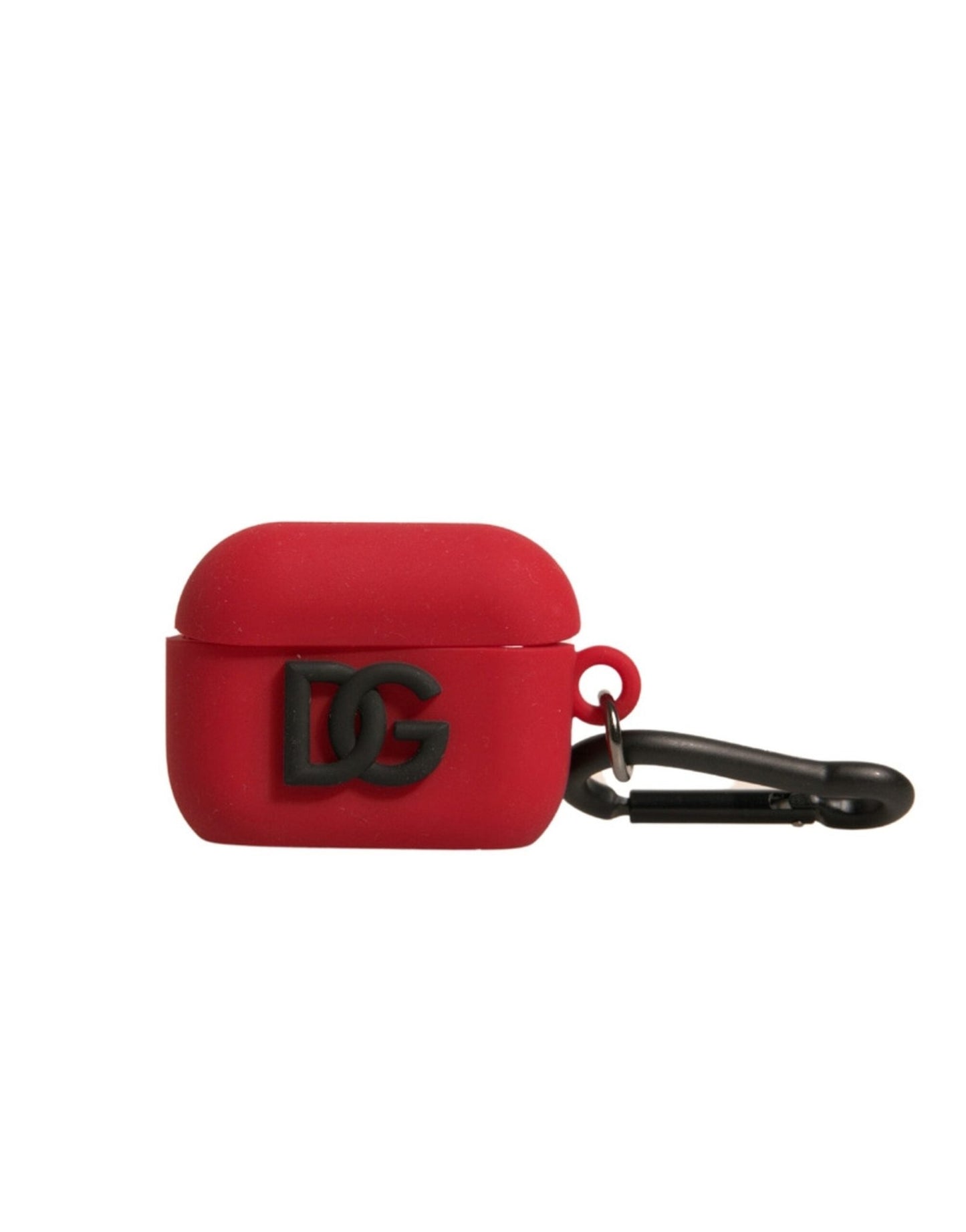 Dolce & Gabbana Red Silicone Rubber Logo Embossed Airpods Case – par Dolce & Gabbana | Disponible sur Sandy Store ByNet