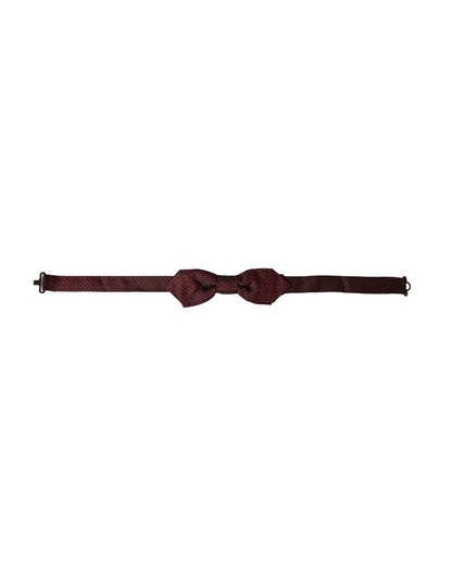 Dolce & Gabbana Red Silk Fantasy Adjustable Neck Men Bow Tie – par Dolce & Gabbana | Disponible sur Sandy Store ByNet