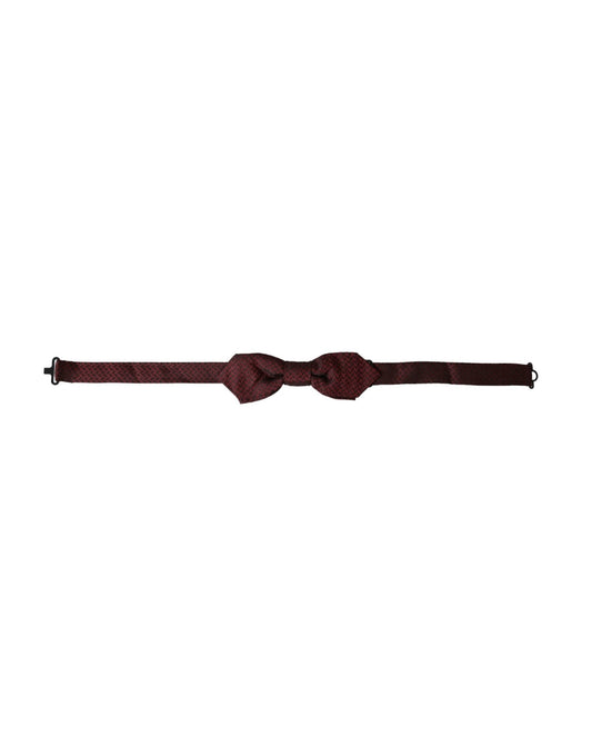Dolce & Gabbana Red Silk Fantasy Adjustable Neck Men Bow Tie – par Dolce & Gabbana | Disponible sur Sandy Store ByNet