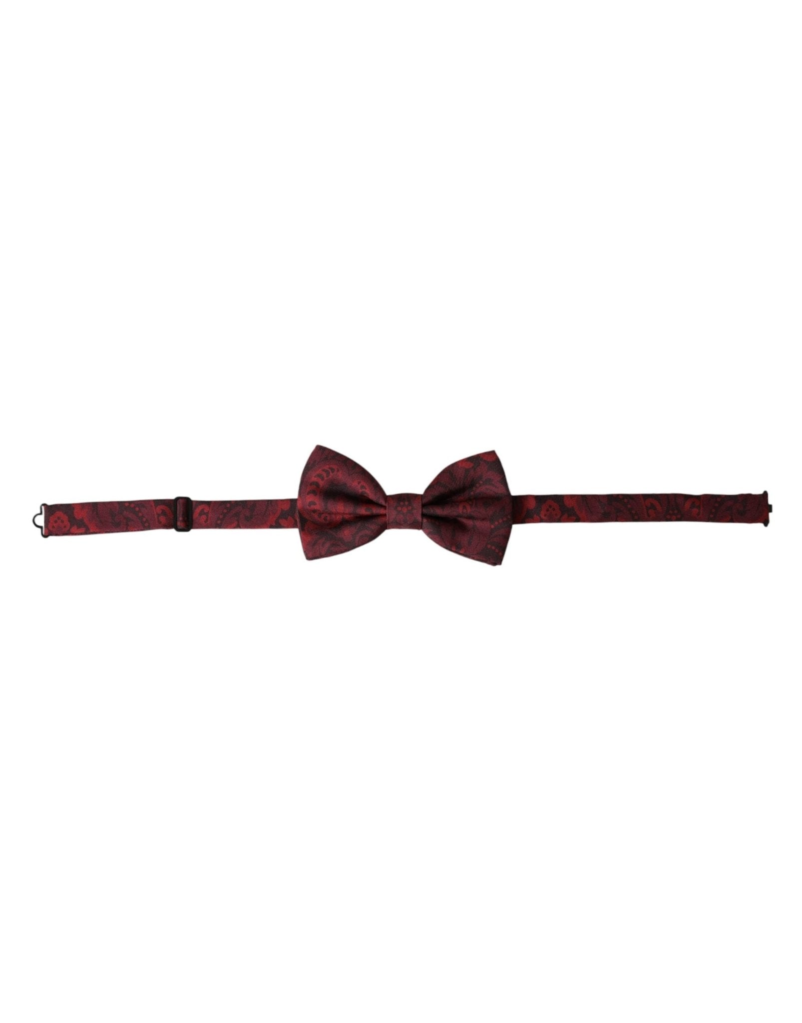 Dolce & Gabbana Red Silk Floral Adjustable Neck Men Bow Tie – par Dolce & Gabbana | Disponible sur Sandy Store ByNet