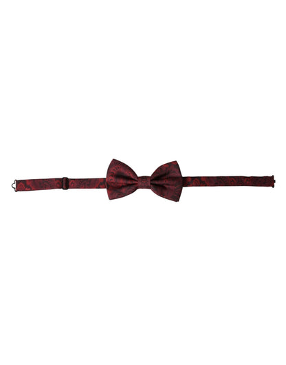 Dolce & Gabbana Red Silk Floral Adjustable Neck Men Bow Tie – par Dolce & Gabbana | Disponible sur Sandy Store ByNet