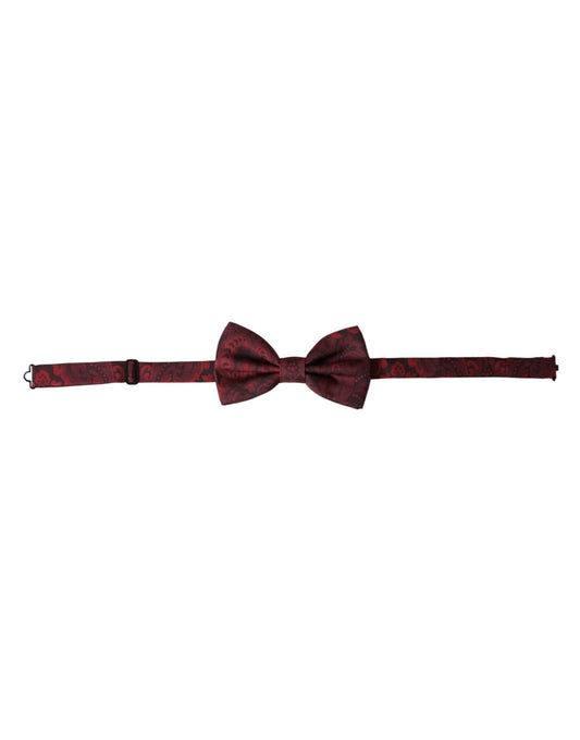 Dolce & Gabbana Red Silk Floral Adjustable Neck Men Bow Tie – par Dolce & Gabbana | Disponible sur Sandy Store ByNet