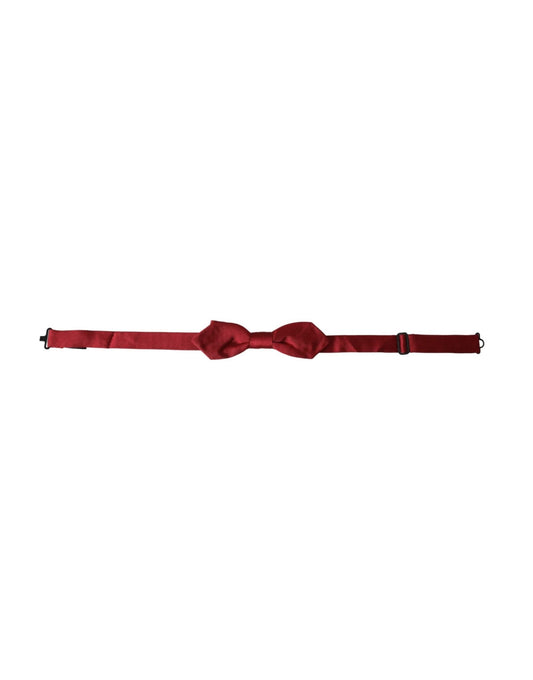 Dolce & Gabbana Red Silk Jacquard Adjustable Neck Men Bow Tie – par Dolce & Gabbana | Disponible sur Sandy Store ByNet