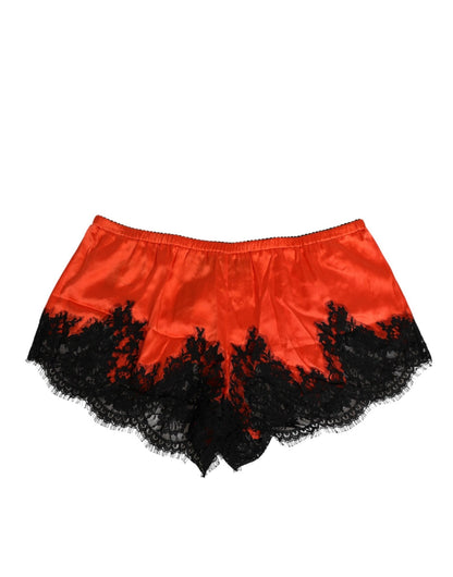 Dolce & Gabbana Red Silk Satin Lace Shorts Underwear – IT2 | S par Dolce & Gabbana | Disponible sur Sandy Store ByNet
