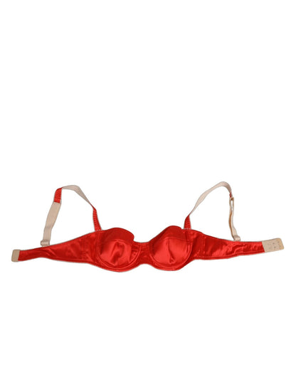 Dolce & Gabbana Red Silk Satin Underwire Bra Semi - Pad Underwear – IT2 | S par Dolce & Gabbana | Disponible sur Sandy Store ByNet