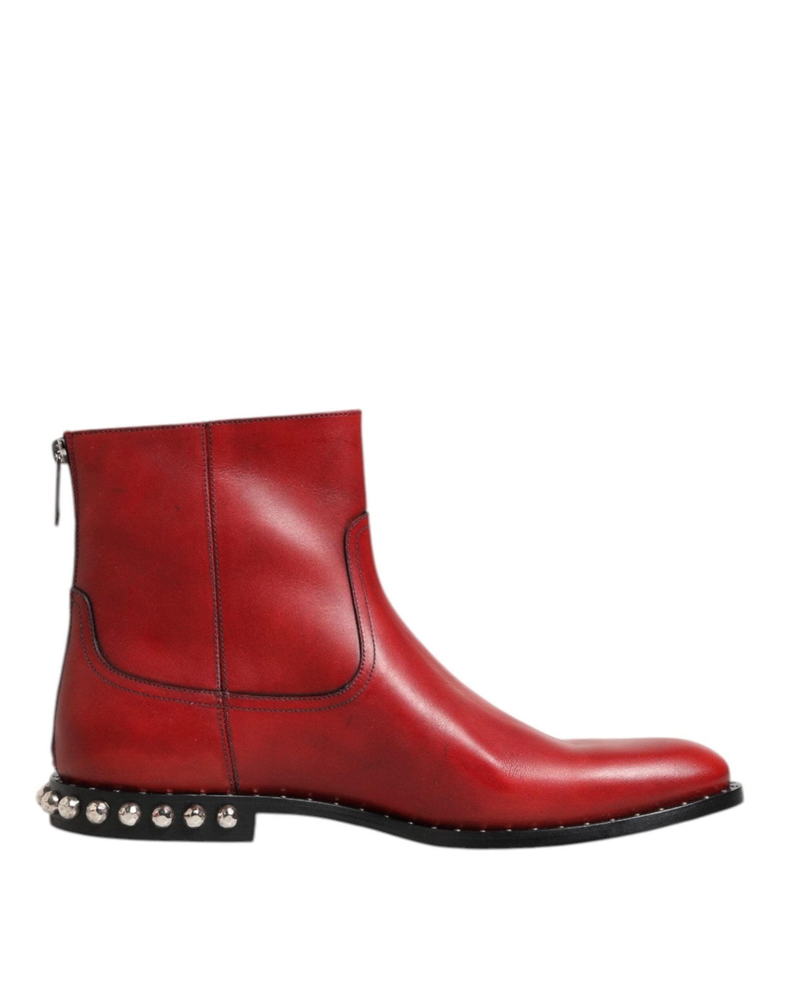 Dolce & Gabbana Red Studded Chelsea Short Ankle Boots Shoes – EU44/US11 par Dolce & Gabbana | Disponible sur Sandy Store ByNet