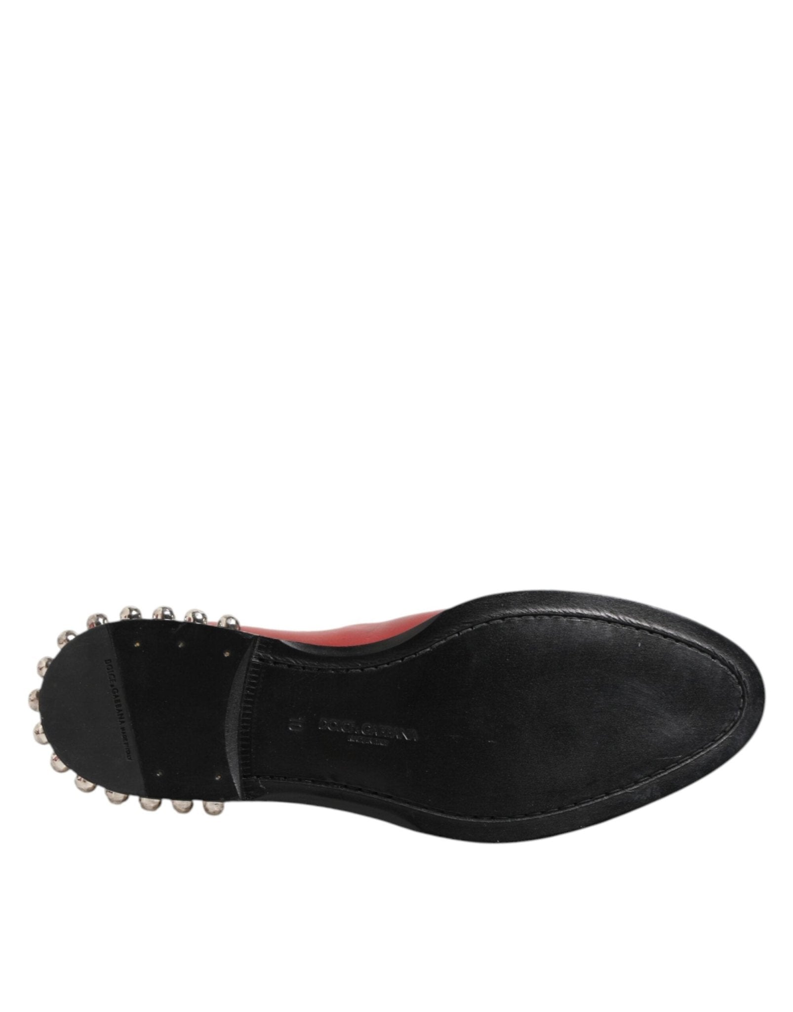 Dolce & Gabbana Red Studded Chelsea Short Ankle Boots Shoes – EU44/US11 par Dolce & Gabbana | Disponible sur Sandy Store ByNet