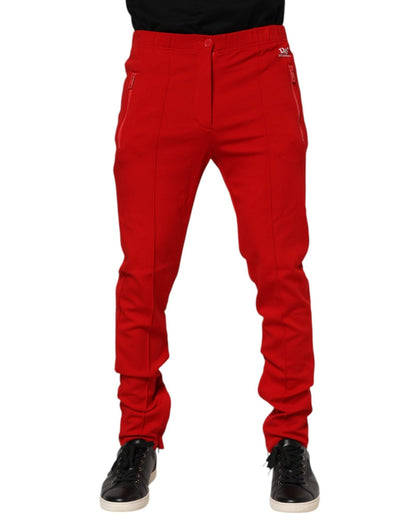 Dolce & Gabbana Red Viscose Logo Jogger Men Sweatpants Pants – IT46 | S par Dolce & Gabbana | Disponible sur Sandy Store ByNet