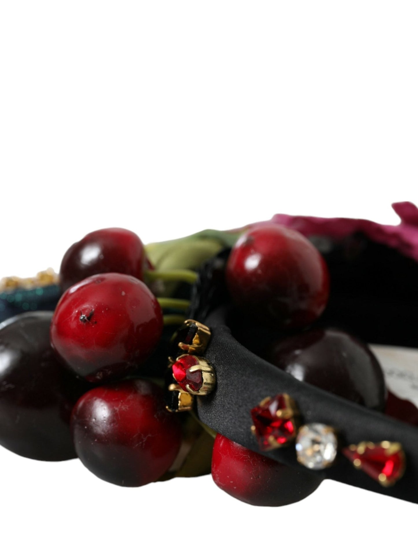 Dolce & Gabbana Red Watermelon Cherry Crystal Hairband Statement Diadem - Sandy Store ByNet