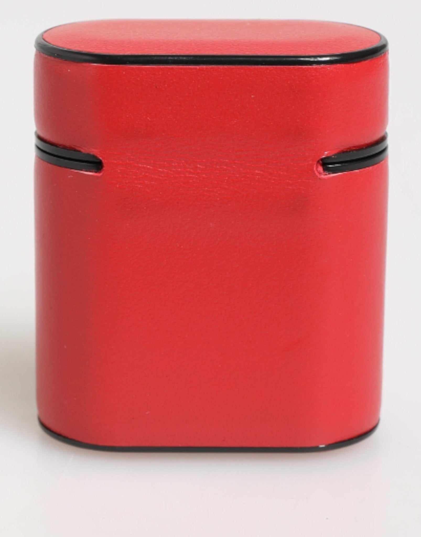 Dolce & Gabbana Red White Calfskin Leather Logo Flip Holder Airpods Case – par Dolce & Gabbana | Disponible sur Sandy Store ByNet