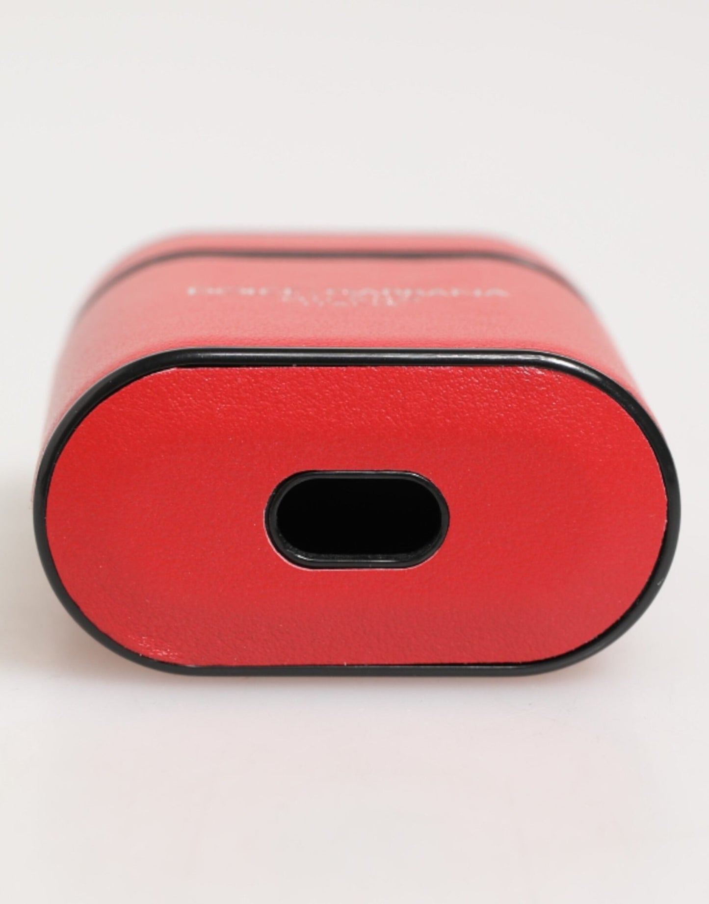 Dolce & Gabbana Red White Calfskin Leather Logo Flip Holder Airpods Case – par Dolce & Gabbana | Disponible sur Sandy Store ByNet