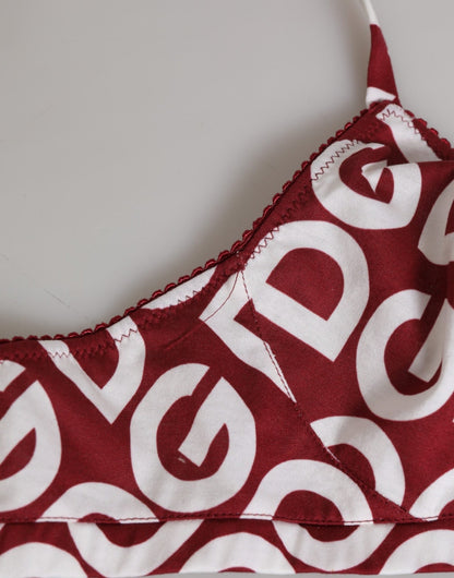 Dolce & Gabbana Red White Logo Mania Soft Cup Bra Underwear – IT2 | S par Dolce & Gabbana | Disponible sur Sandy Store ByNet