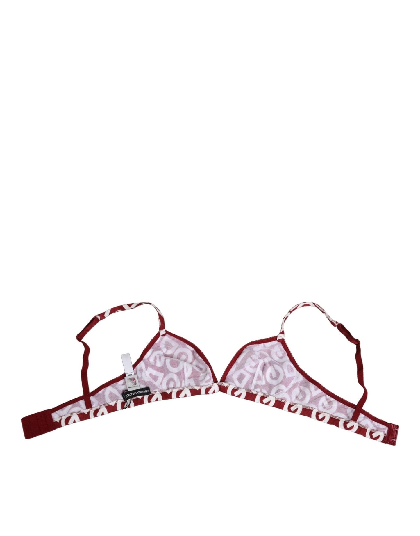 Dolce & Gabbana Red White Logo Mania Soft Cup Bra Underwear – IT2 | S par Dolce & Gabbana | Disponible sur Sandy Store ByNet