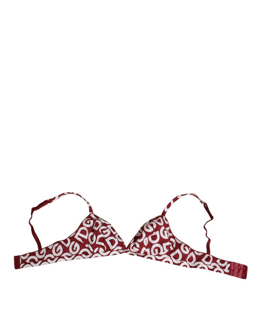 Dolce & Gabbana Red White Logo Mania Soft Cup Bra Underwear – IT2 | S par Dolce & Gabbana | Disponible sur Sandy Store ByNet