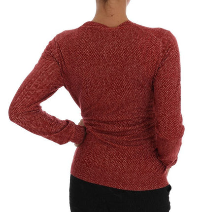 Dolce & Gabbana Red Wool Cardigan Sweater - Sandy Store ByNet