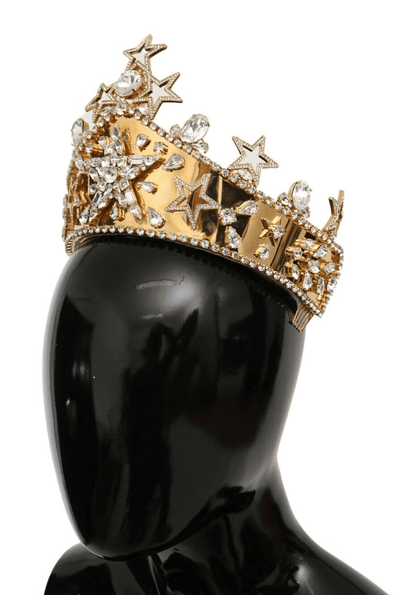 Dolce & Gabbana Regal Crystal Diadem Gold Tiara - Sandy Store ByNet