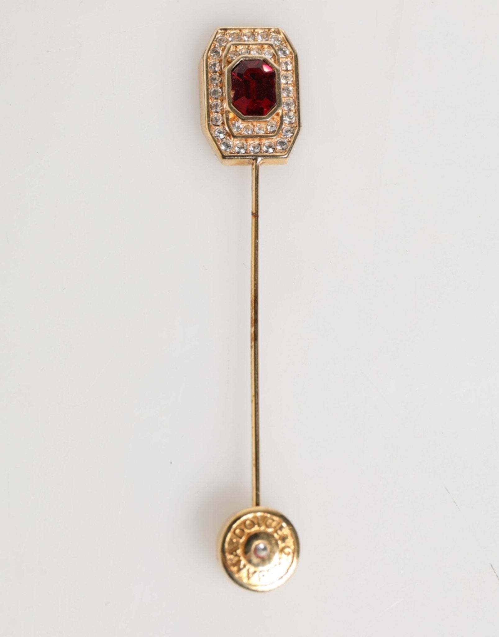 Dolce & Gabbana Rhinestone Embellished Sterling Silver Collar Brooch Pin – par Dolce & Gabbana | Disponible sur Sandy Store ByNet