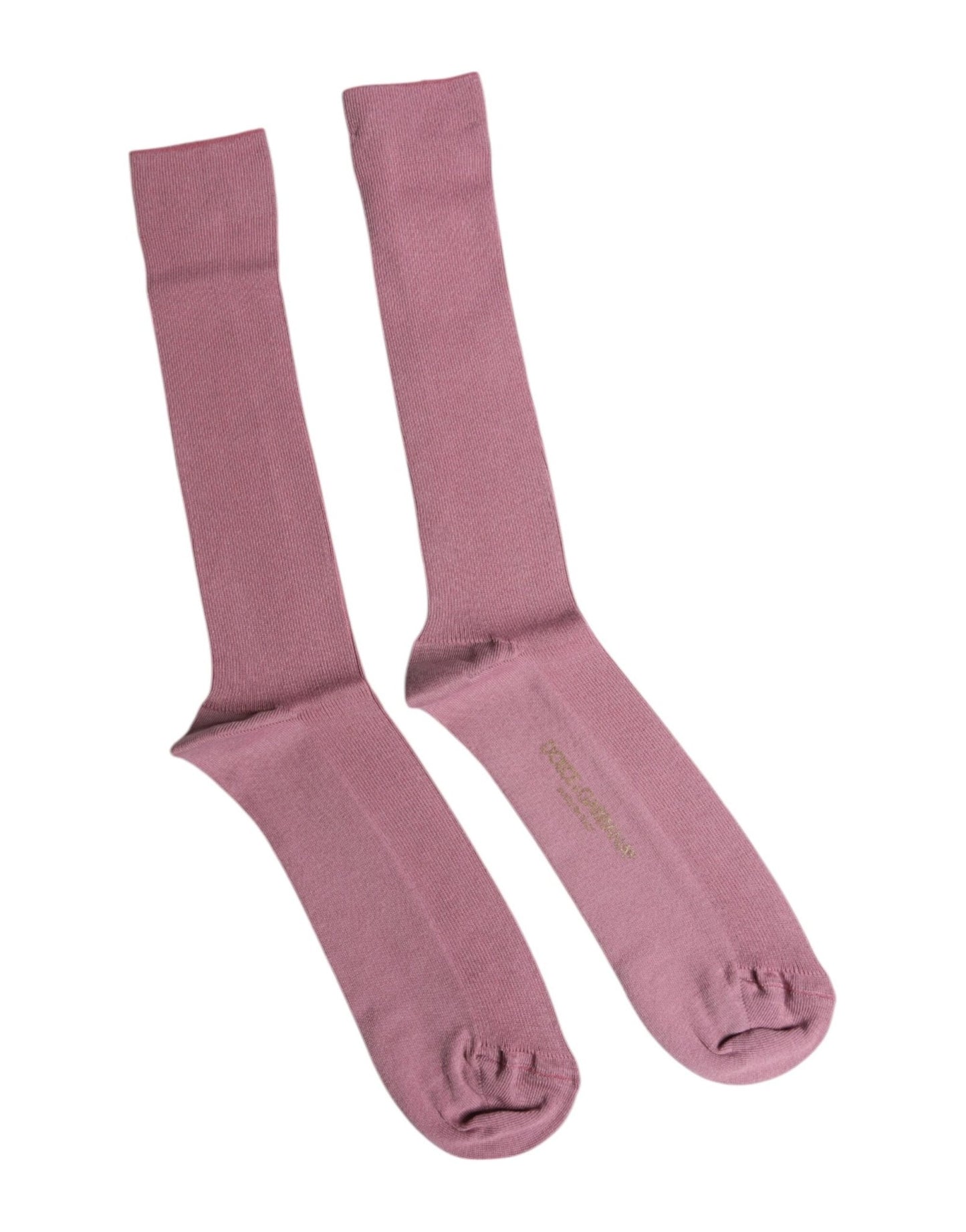 Dolce & Gabbana Rose Pink Cotton Over The Calf Socks – L par Dolce & Gabbana | Disponible sur Sandy Store ByNet