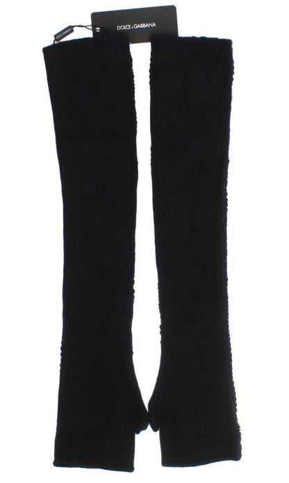 Dolce & Gabbana Sequin - Embellished Cashmere Fingerless Gloves - Sandy Store ByNet