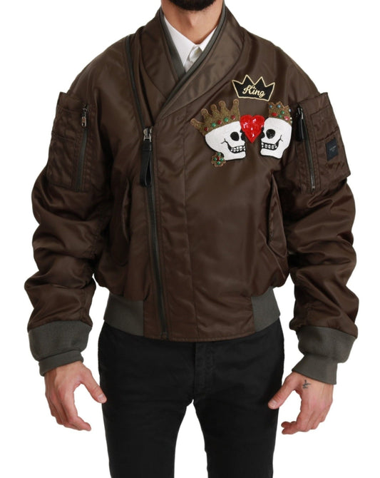 Dolce & Gabbana Sequined Double - Breasted Bomber Jacket - Sandy Store ByNet