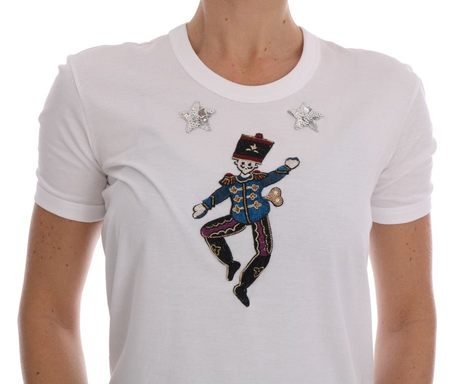 Dolce & Gabbana Sequined Fairy Tale Cotton T-Shirt - Sandy Store ByNet