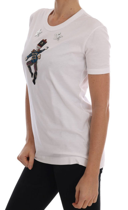 Dolce & Gabbana Sequined Fairy Tale Cotton T-Shirt - Sandy Store ByNet